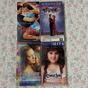 4 VHS - Dance With Me, Heart and Souls, Ever After, Curly Sue